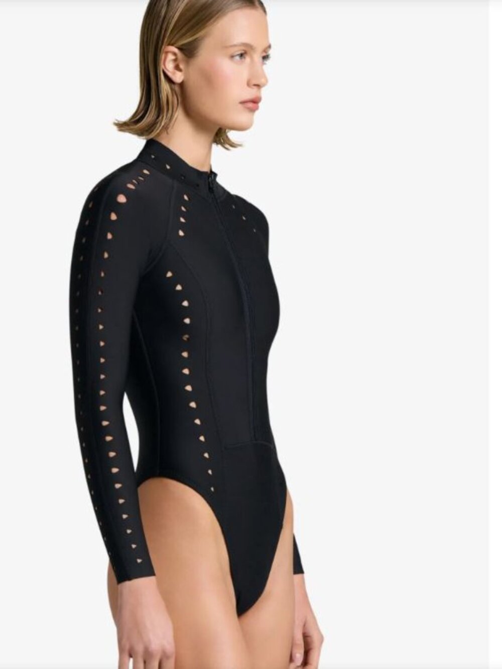 GIGI C Riley Black Cutout Surfsuit | S